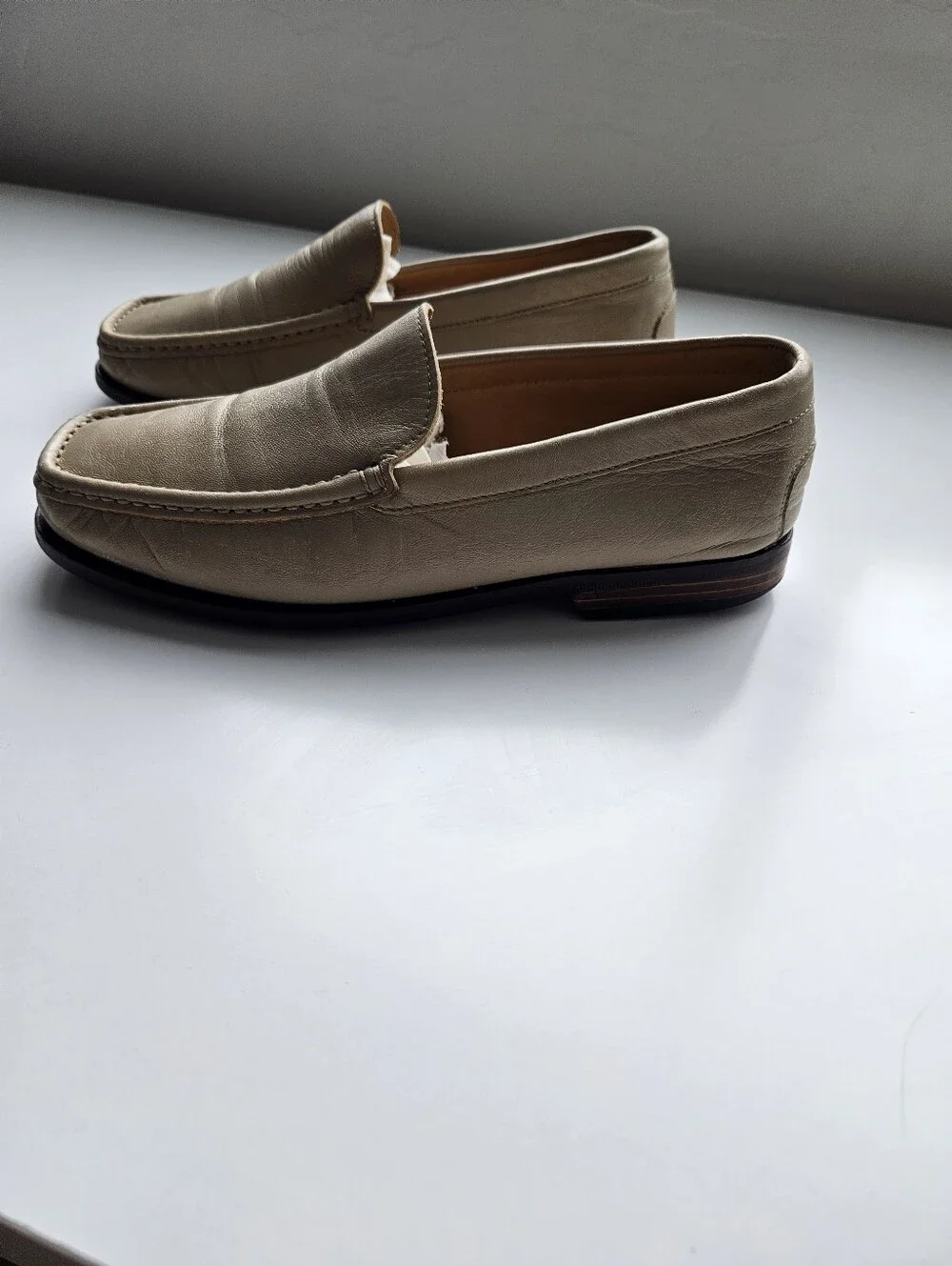 Ernesto Dolani Italian Square Toe Flat Slip On Loafer